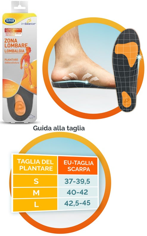 Scholl Plantare Lombare M 2pz