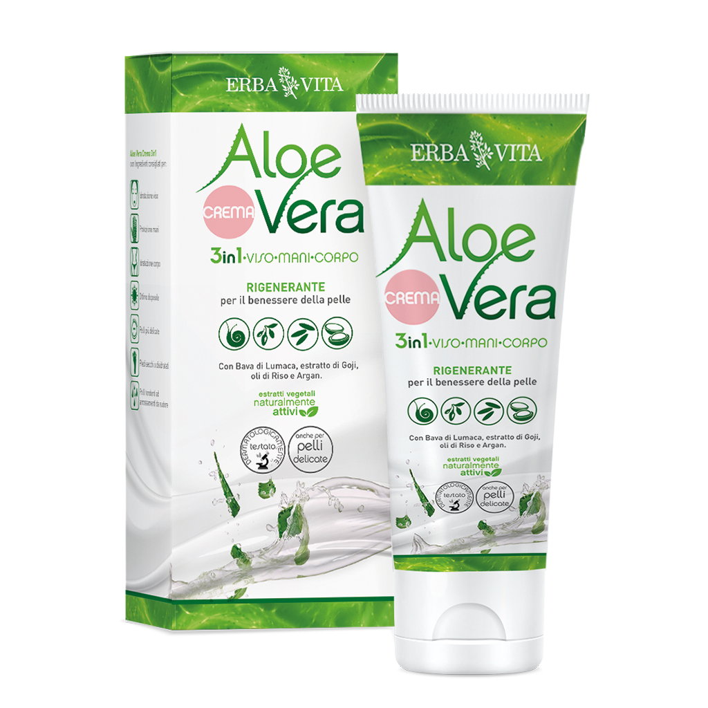 Aloe Vera Crema Viso-Mani-Corpo 200 ml - Salus Land