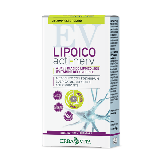 Lipoico Acti-Nerv 30 Compresse - Salus Land